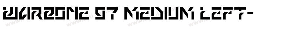 Warzone 97 Medium Left字体转换